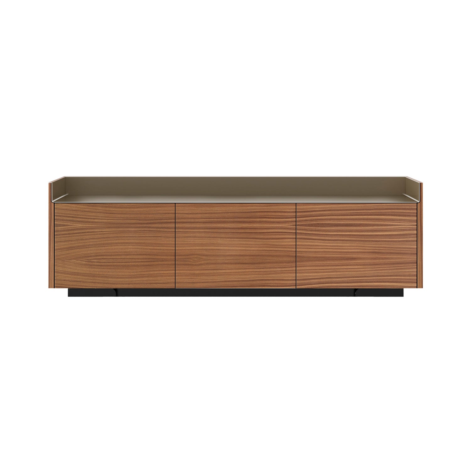 Stockholm STH301 Sideboard: Composition 1 + Super-Matt Walnut + Anodised Aluminum Bronze + Black