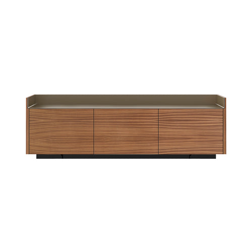 Stockholm STH301 Sideboard: Composition 1 + Super-Matt Walnut + Anodised Aluminum Bronze + Black