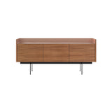 Stockholm Sideboard: STH301 + Walnut Stained Walnut + Anodized Aluminum Pale Rose + Black