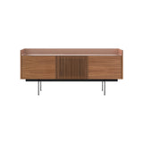 Stockholm Technic Sideboard: STH303 + Walnut Stained Walnut + Anodized Aluminum Pale Rose + Black