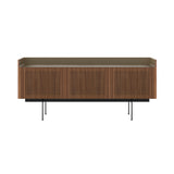 Stockholm STH304 Technic Sideboard: Composition 3 + Super-Matt Walnut + Anodized Aluminum Bronze + Black