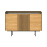Stockholm STH334 Cupboard: Composition 3 + Super-Matt Oak + Anodized Aluminum Bronze + Black