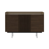 Stockholm STH334 Cupboard: Composition 3 + Dark Stained Walnut + Anodized Aluminum Bronze + Black