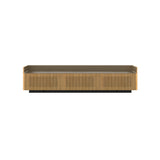 Stockholm STH354 Slim Sideboard: Composition 1 + Super-Matt Oak + Anodized Aluminum Bronze + Black