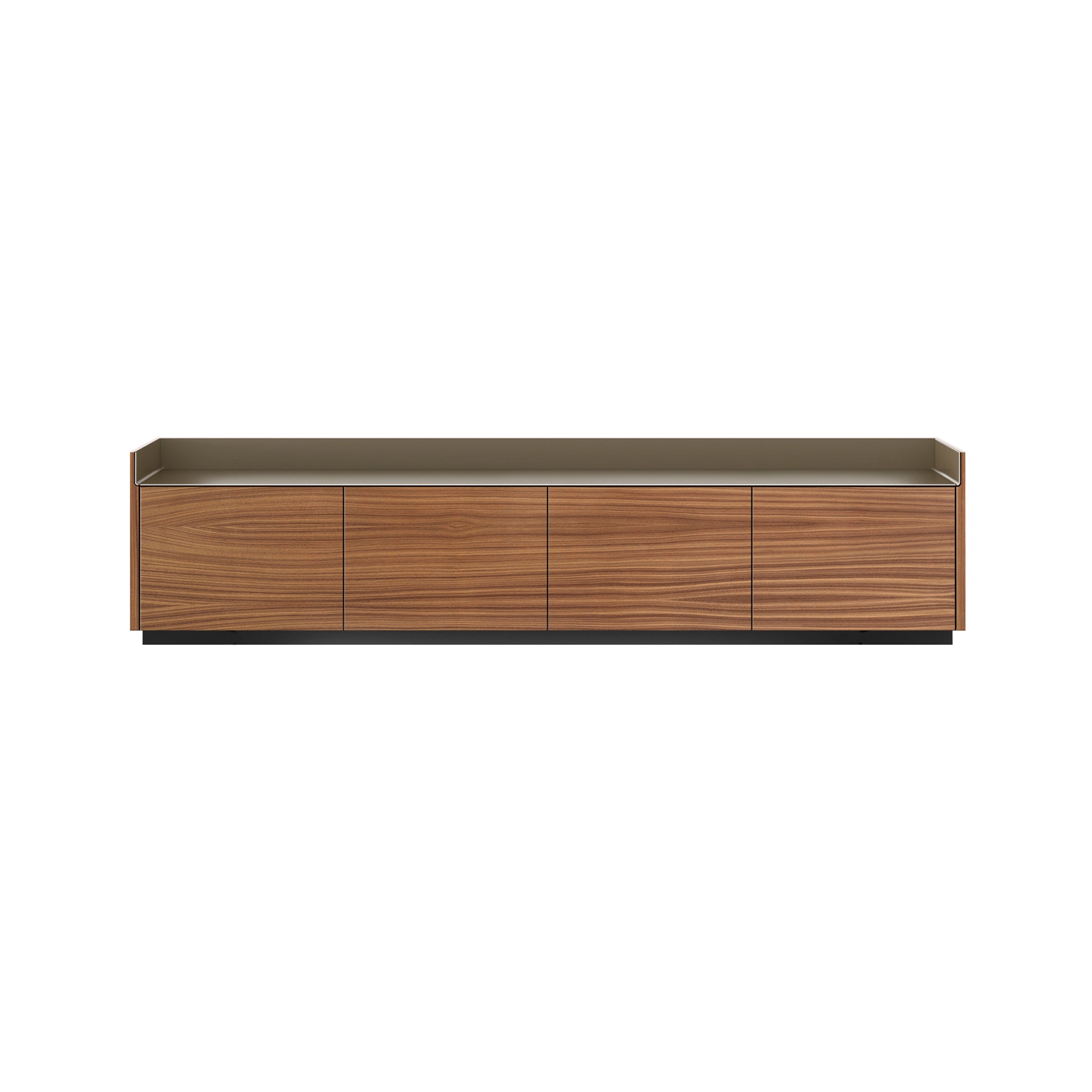 Stockholm STH401 Sideboard: Composition 1 + Super-Matt Walnut + Anodized Aluminum Bronze + Black