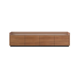 Stockholm STH401 Sideboard: Composition 1 + Super-Matt Walnut + Anodized Aluminum Pale Rose + Black