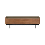 Stockholm STH401 Sideboard: Composition 3 + Super-Matt Walnut + Anodized Aluminum Bronze + Black