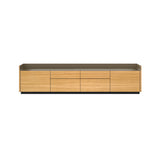 Stockholm STH402 Sideboard: Composition 1 + Super-Matt Oak + Anodized Aluminum Bronze + Black