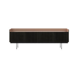 Stockholm Technic Sideboard: STH404 + Dark Grey Stained Oak + Anodized Aluminum Pale Rose + Black