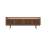 Stockholm Technic Sideboard: STH404 + Walnut Stained Walnut + Anodized Aluminum Pale Rose + Black