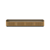 Stockholm STH454 Slim Sideboard: Composition 1 + Super-Matt Oak + Anodized Aluminum Bronze + Black