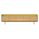 Stockholm STH503 Sideboard: Composition 3 + Super-Matt Oak + Anodized Aluminum Bronze + Black