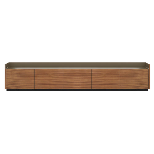 Stockholm STH503 Sideboard: Composition 1 + Super-Matt Walnut + Anodized Aluminum Bronze + Black