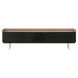 Stockholm Technic Sideboard: STH506 + Dark Grey Stained Oak + Anodized Aluminum Pale Rose + Black