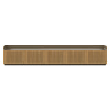 Stockholm STH507 Technic Sideboard: Composition 1 + Super-Matt Oak + Anodized Aluminum Bronze + Black