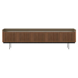 Stockholm STH507 Technic Sideboard: Composition 3 + Super-Matt Walnut + Anodized Aluminum Bronze + Black