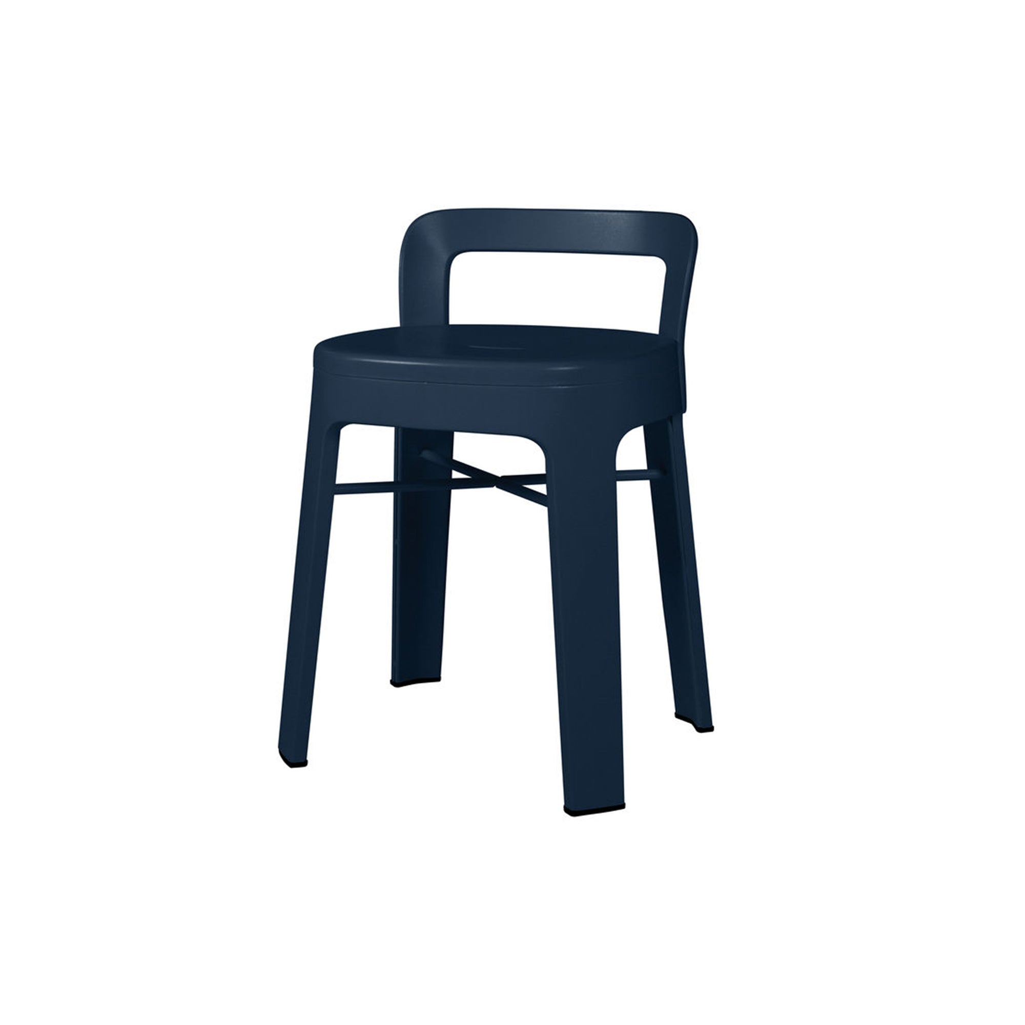 Ombra Stool with Backrest: Blue