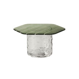 Striche Coffee Table: Menta Cast Glass + Cristallo Water Blown glass