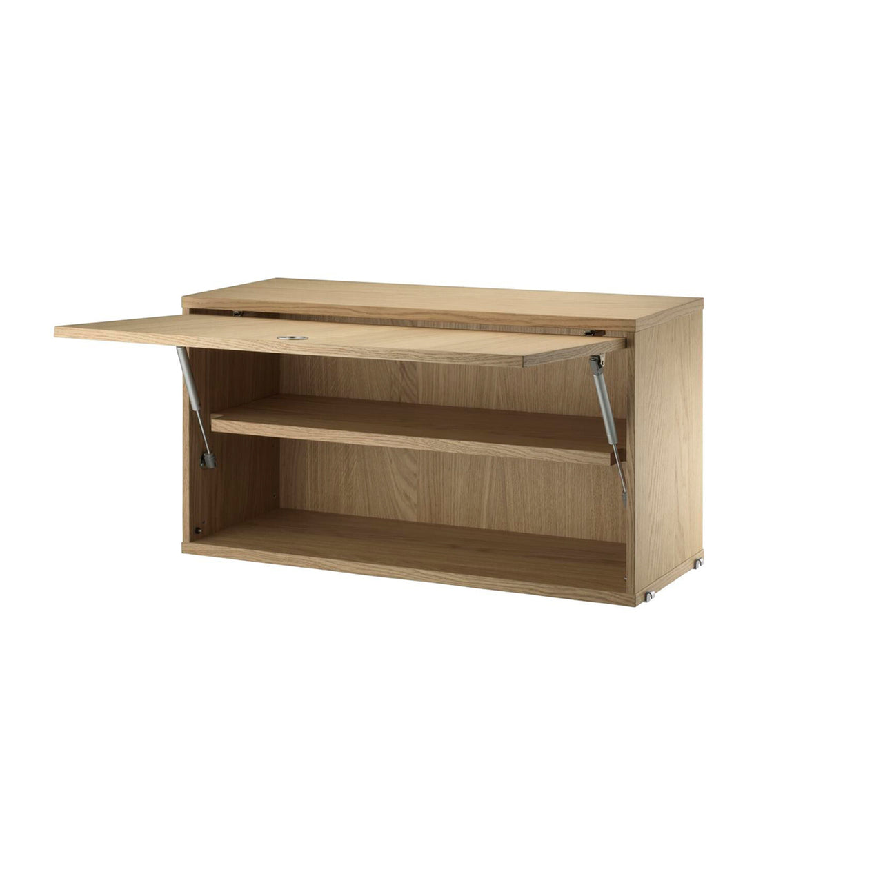 String System: Cabinet with Flip Door + Oak