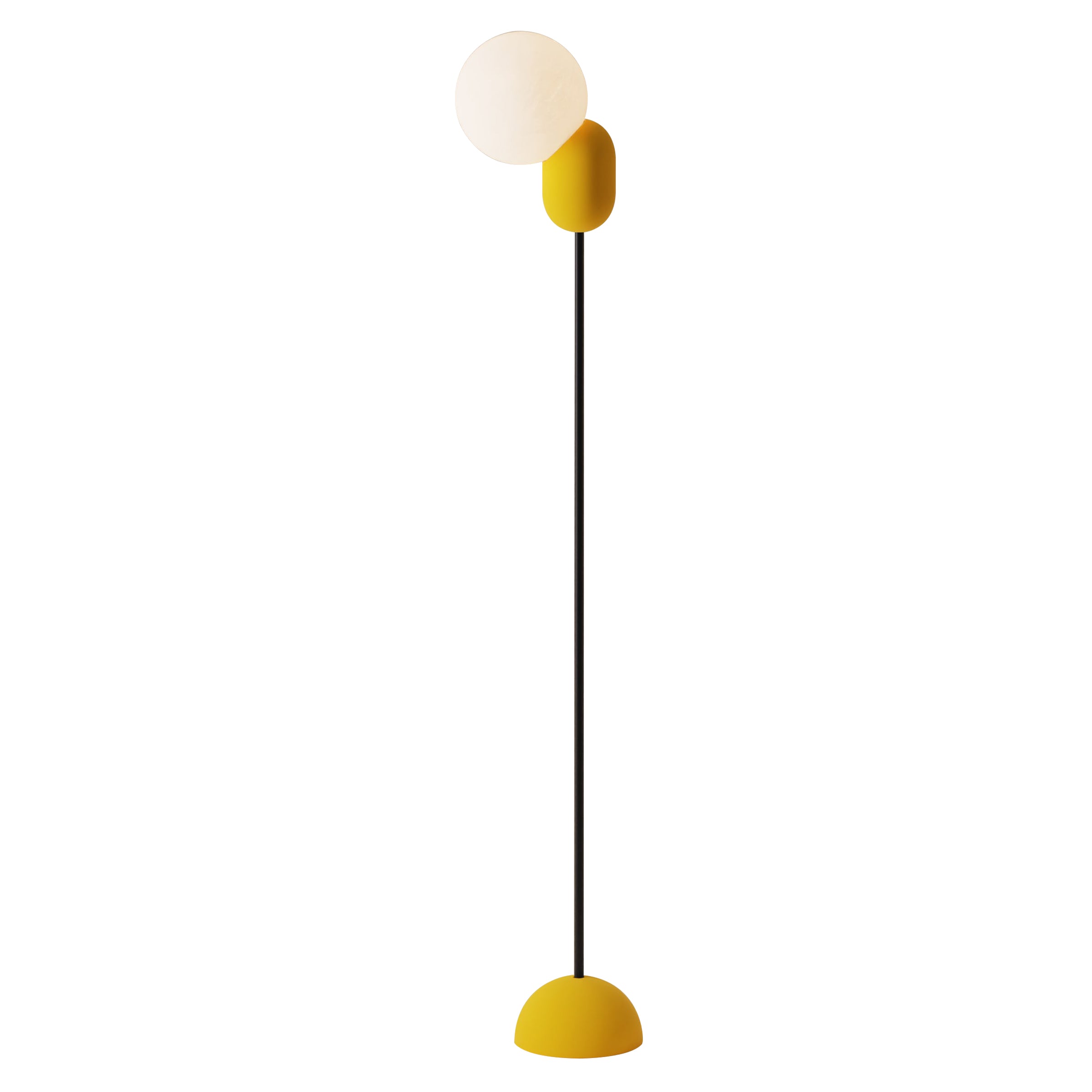 Cantilever Floor Light: Sunrise + Black