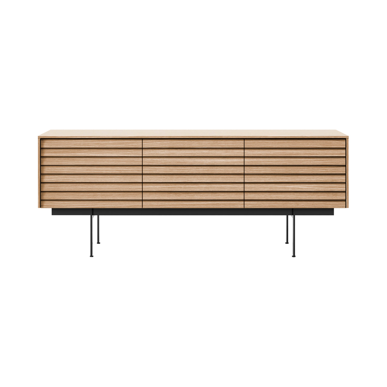 Sussex 8 Sideboard: SSX301 + Whitened Oak + Black + Composition 3