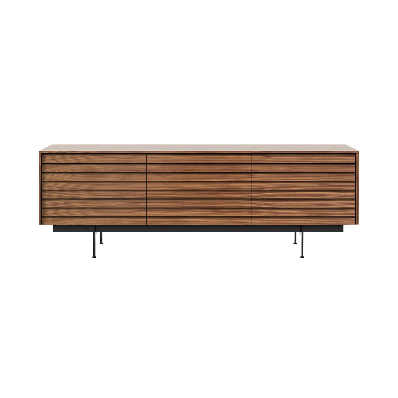 Sussex 8 Sideboard: SSX301 + Super-Matt Walnut + Black + Composition 2