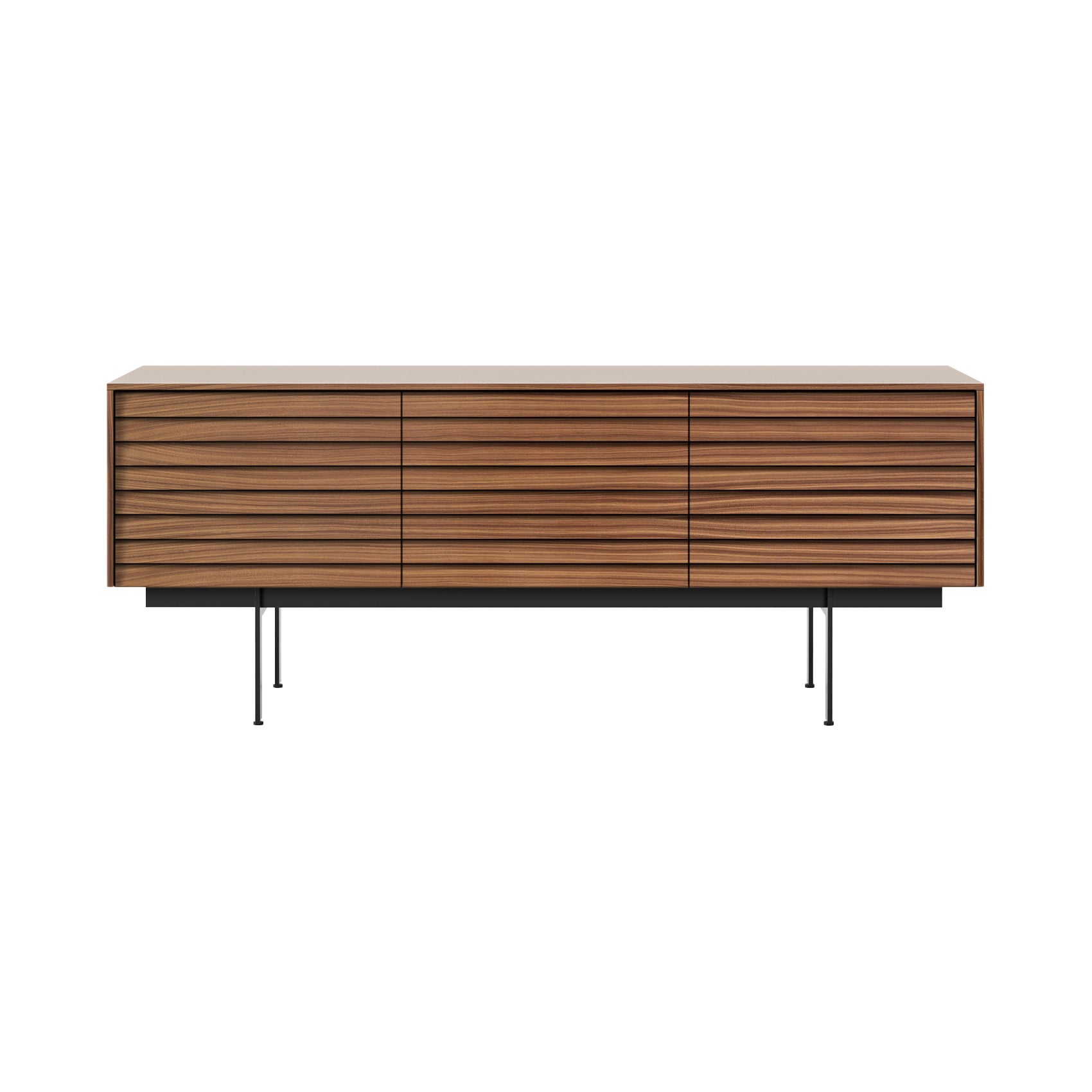 Sussex 8 Sideboard: SSX301 + Super-Matt Walnut + Black + Composition 3