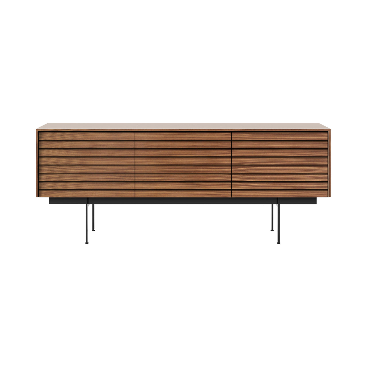 Sussex 8 Sideboard: SSX301 + Super-Matt Walnut + Black + Composition 3