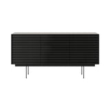 Sussex 12 Sideboard with Drawers: SSX331 + Ebony Stained Oak + Black + Composition 3