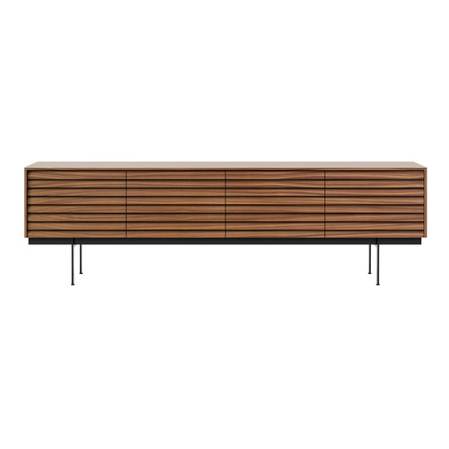 Sussex 8 Sideboard: SSX401 + Super-Matt Walnut + Black + Composition 3