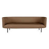 Continuous 3 Seater Sofa: Fixed + Bronze