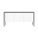 Tactile Sideboard: TAC210 + White Texturised Lacquered + Dark Grey Stained Oak