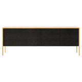 Tactile Sideboard: TAC216 + Dark Grey Stained Oak + Super-Matt Oak