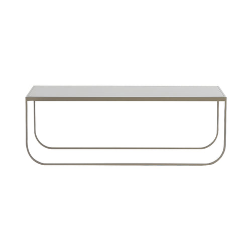 Tati Lounge Table: Large + Glass Top +  Nougat