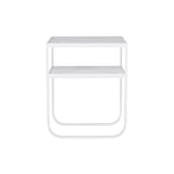 Nati Tati Console: Low + Carrara Marble + White