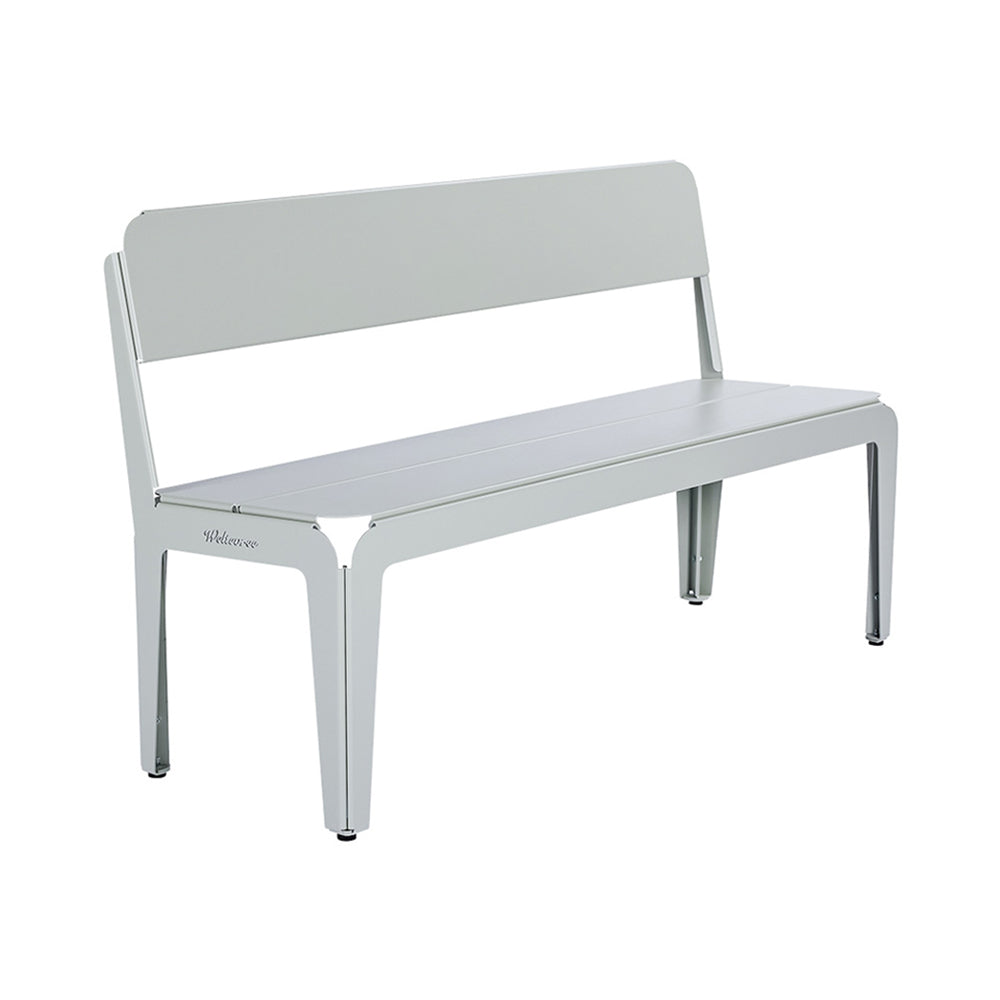 Bended Bench: Agate Grey + With Backrest