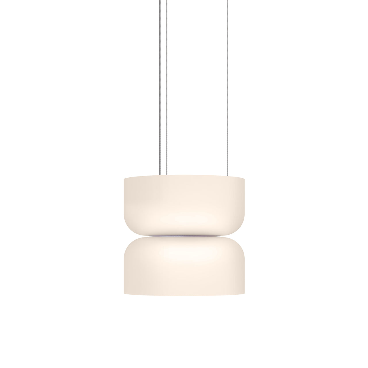 Totem Mini Up + Downlight Pendant: E + White