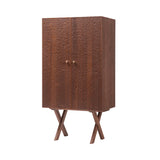 Touch Cabinet Tall: Bronze Legs + Oiled Walnut