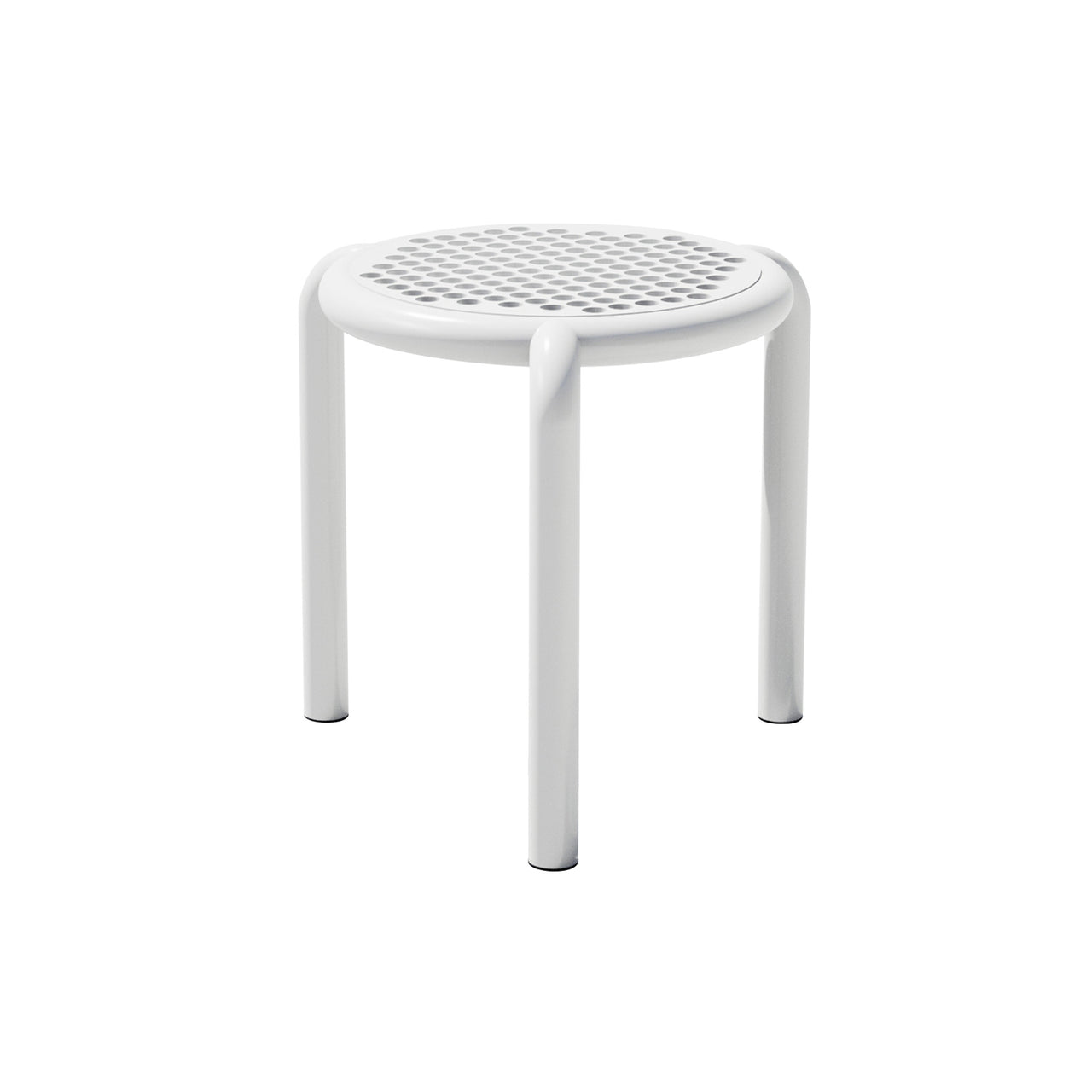 Stacking Tripod Stool: White