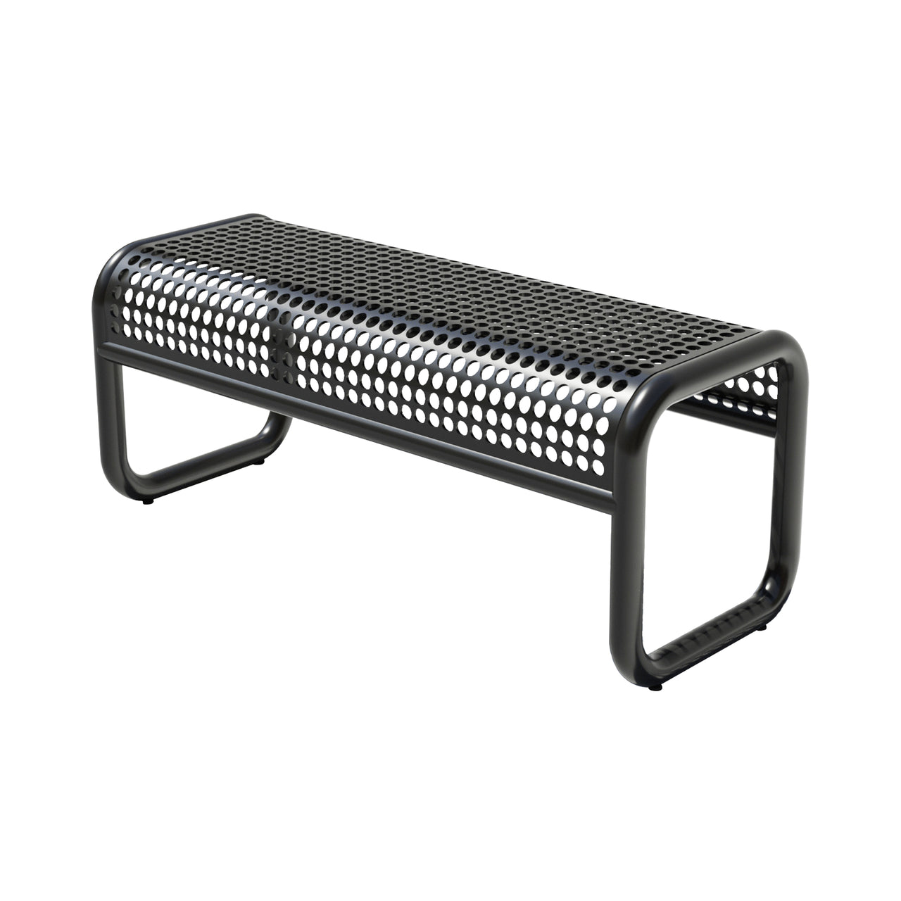 Tube Outdoor Bench: Black