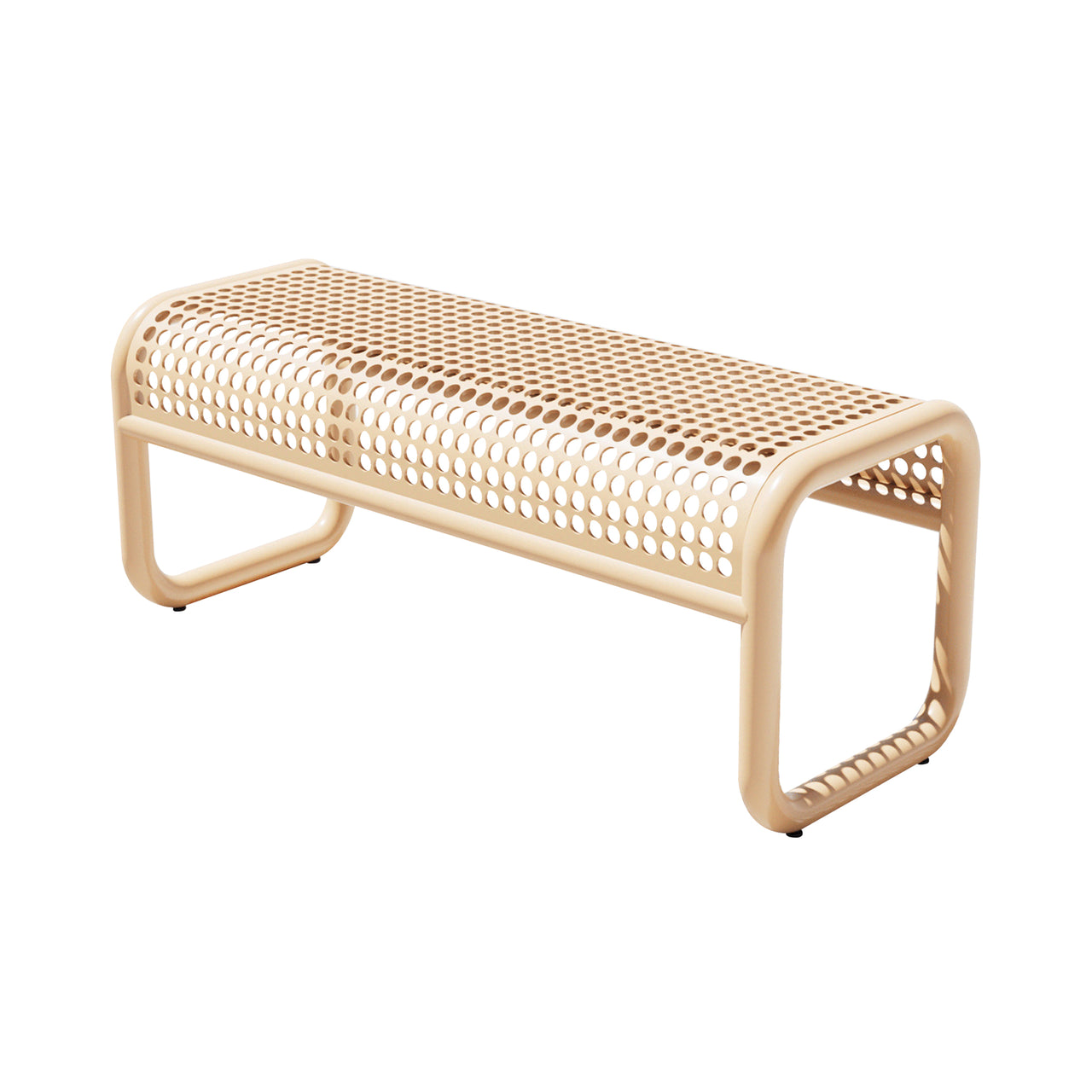 Tube Outdoor Bench: Tan