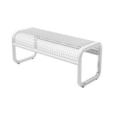 Tube Outdoor Bench: White