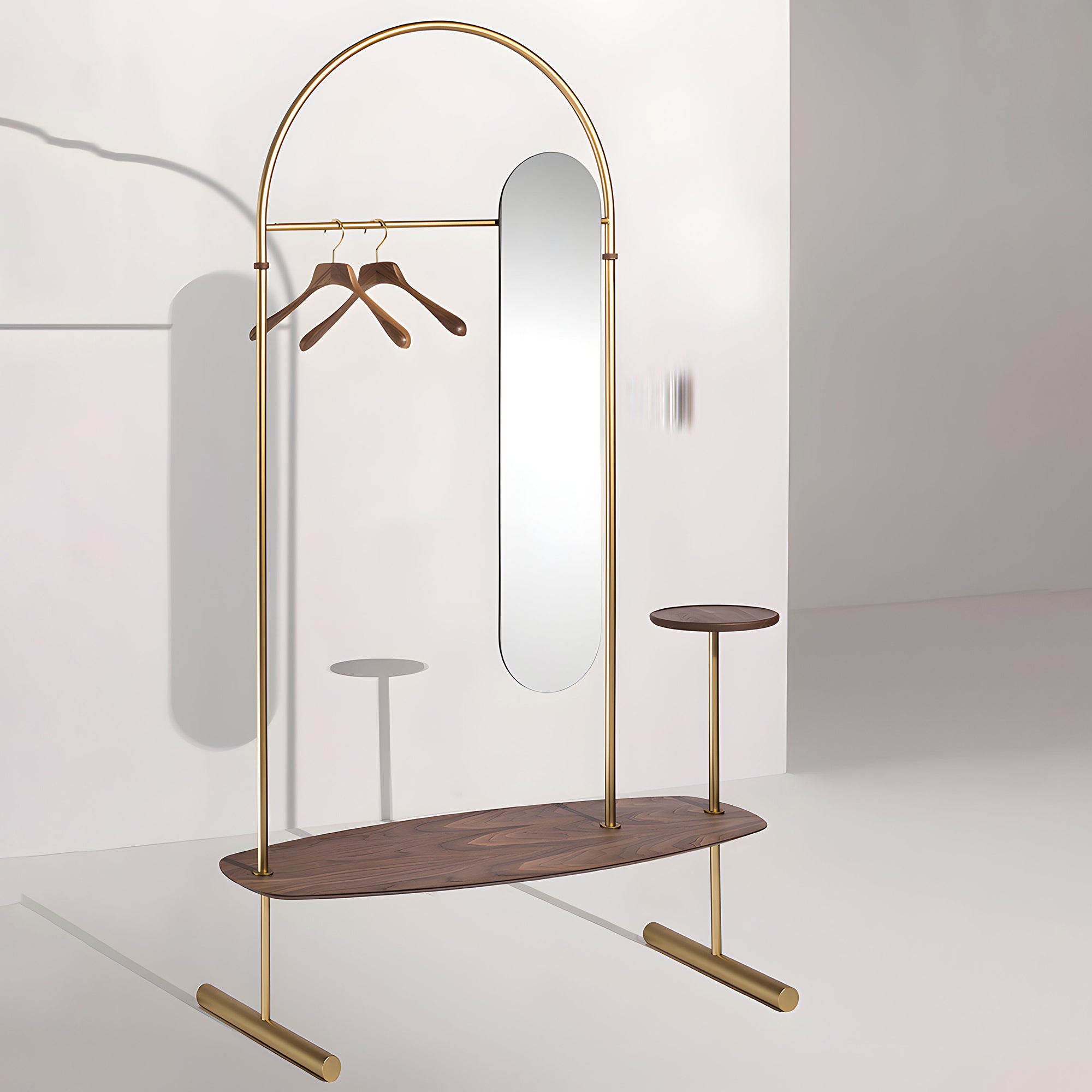 Arco Clothing Rack + Mirror: Configuration