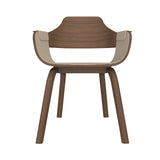 Showtime Chair: Interior Seat + Armrest Upholstered + Walnut