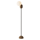 Cantilever Floor Light: Walnut + Black