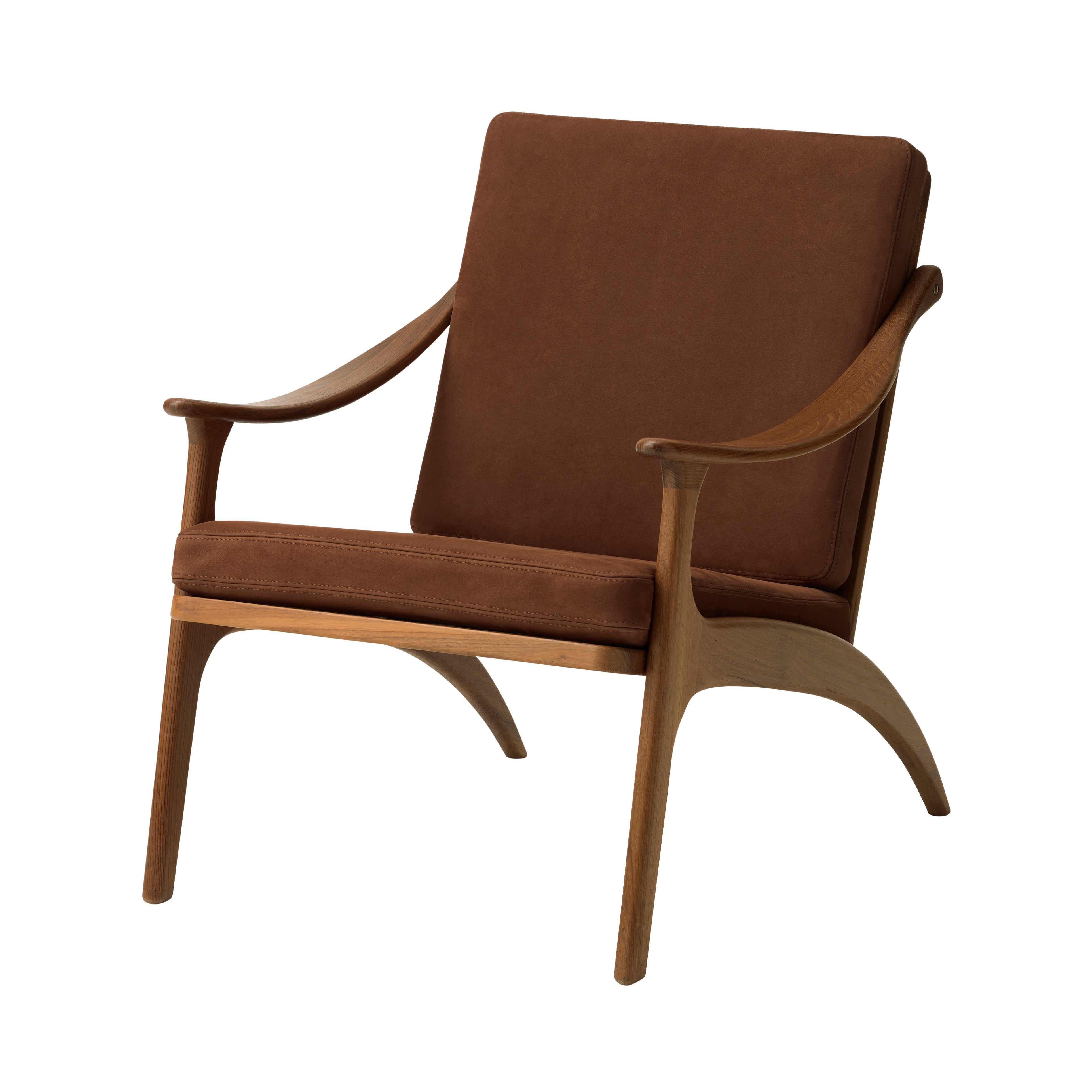 Lean Back Lounge Chair: Teak Oiled Oak