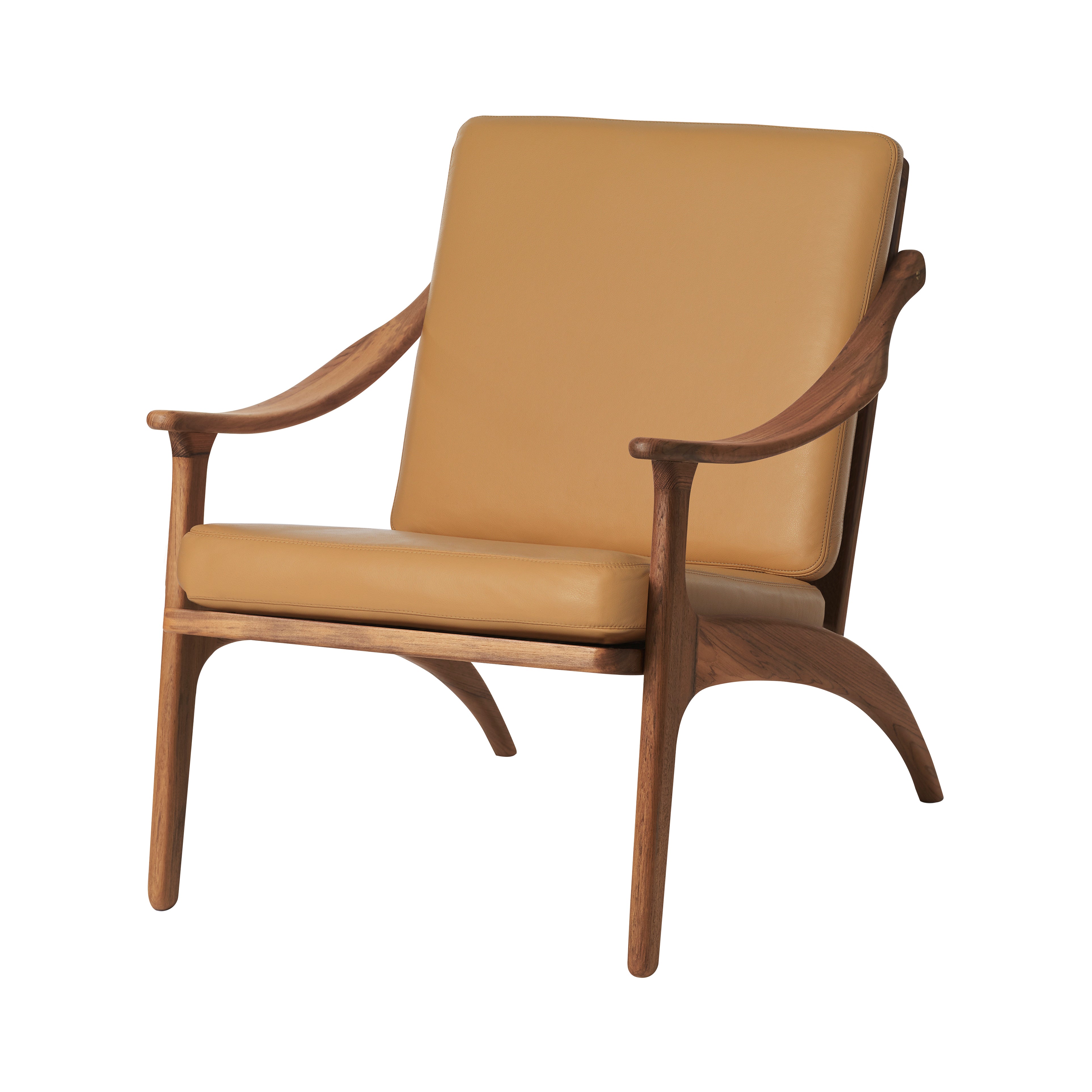 Lean Back Lounge Chair: Teak Oiled Oak