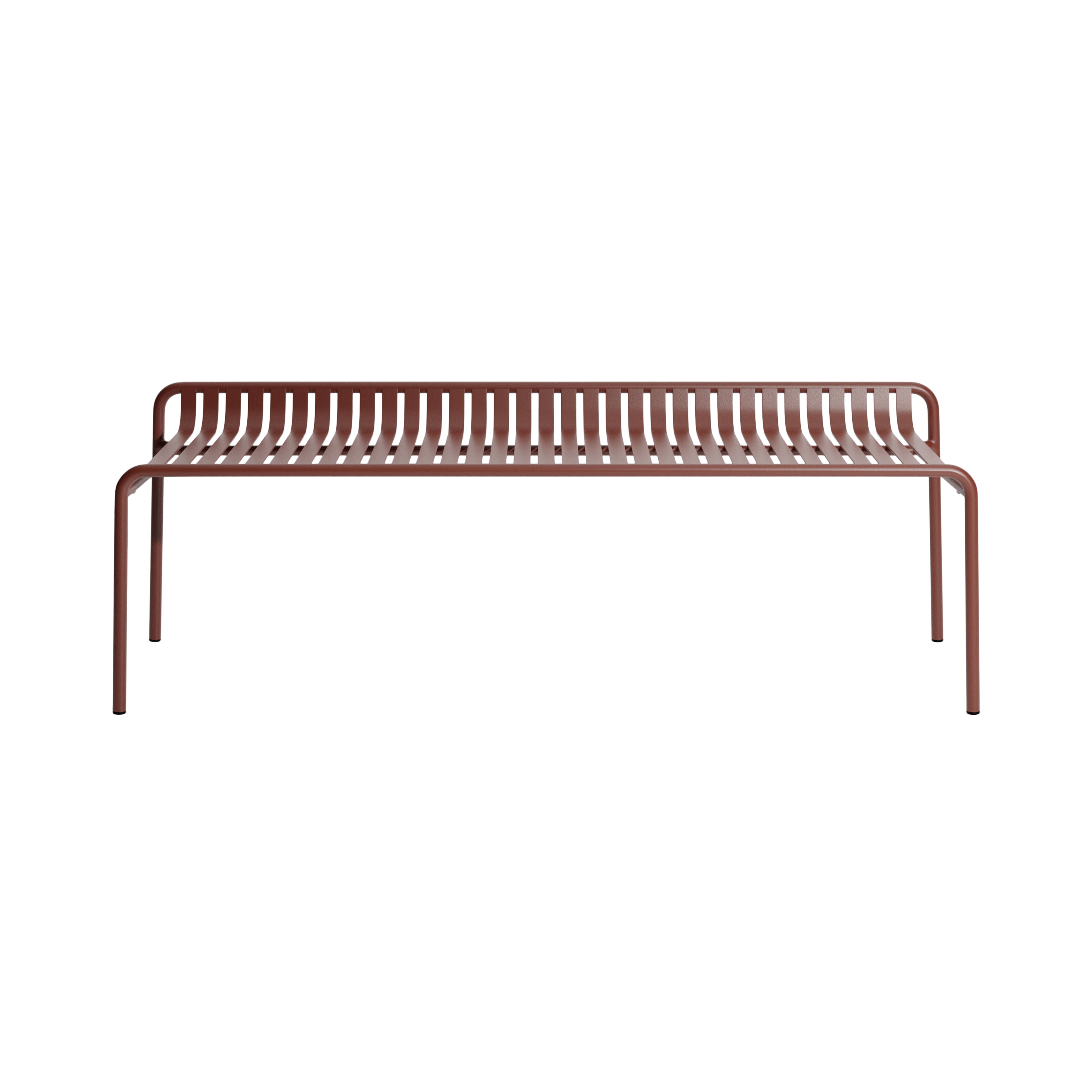Week-End Bench without Back: Brown Red