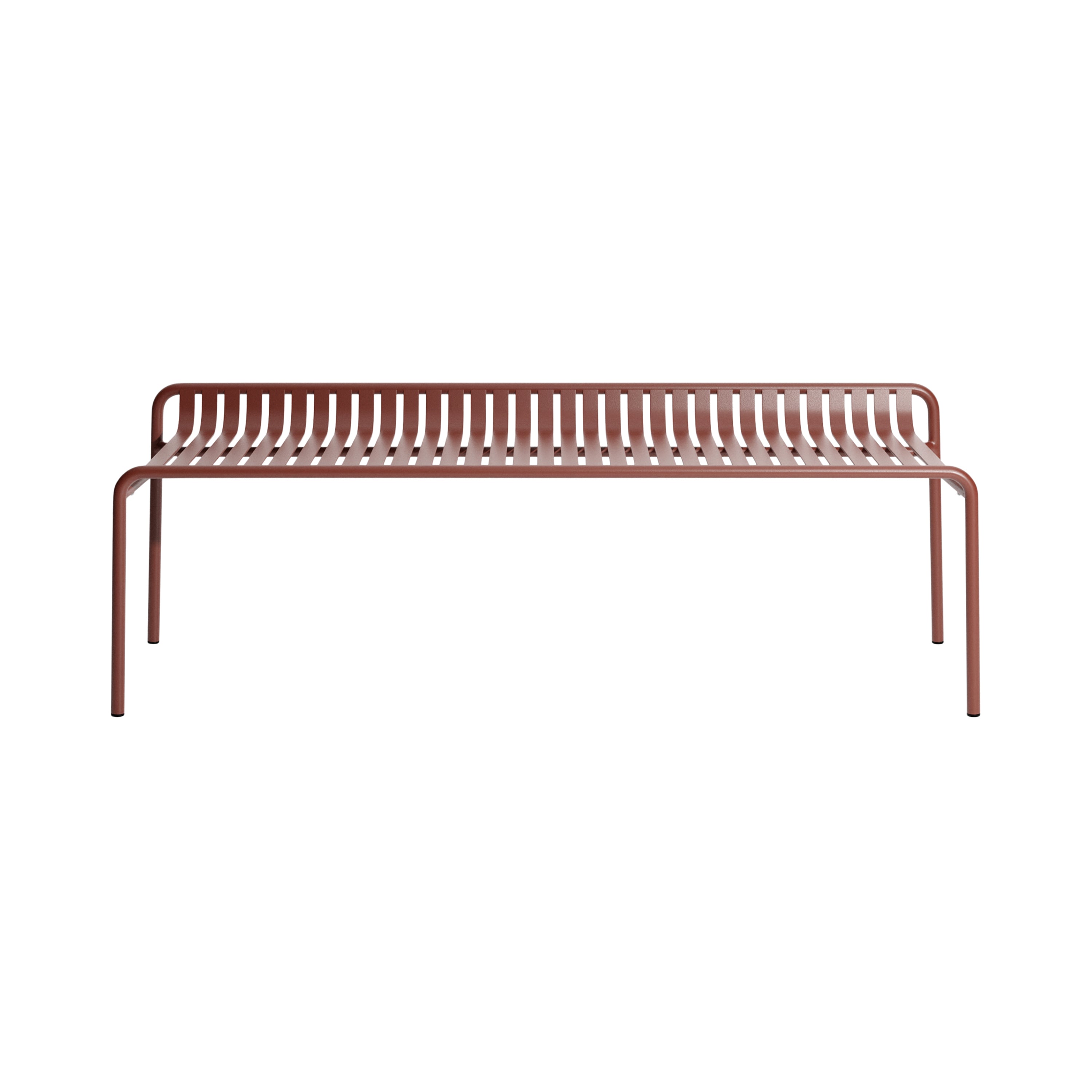 Week-End Garden Stacking Bench without Back: Red Brown