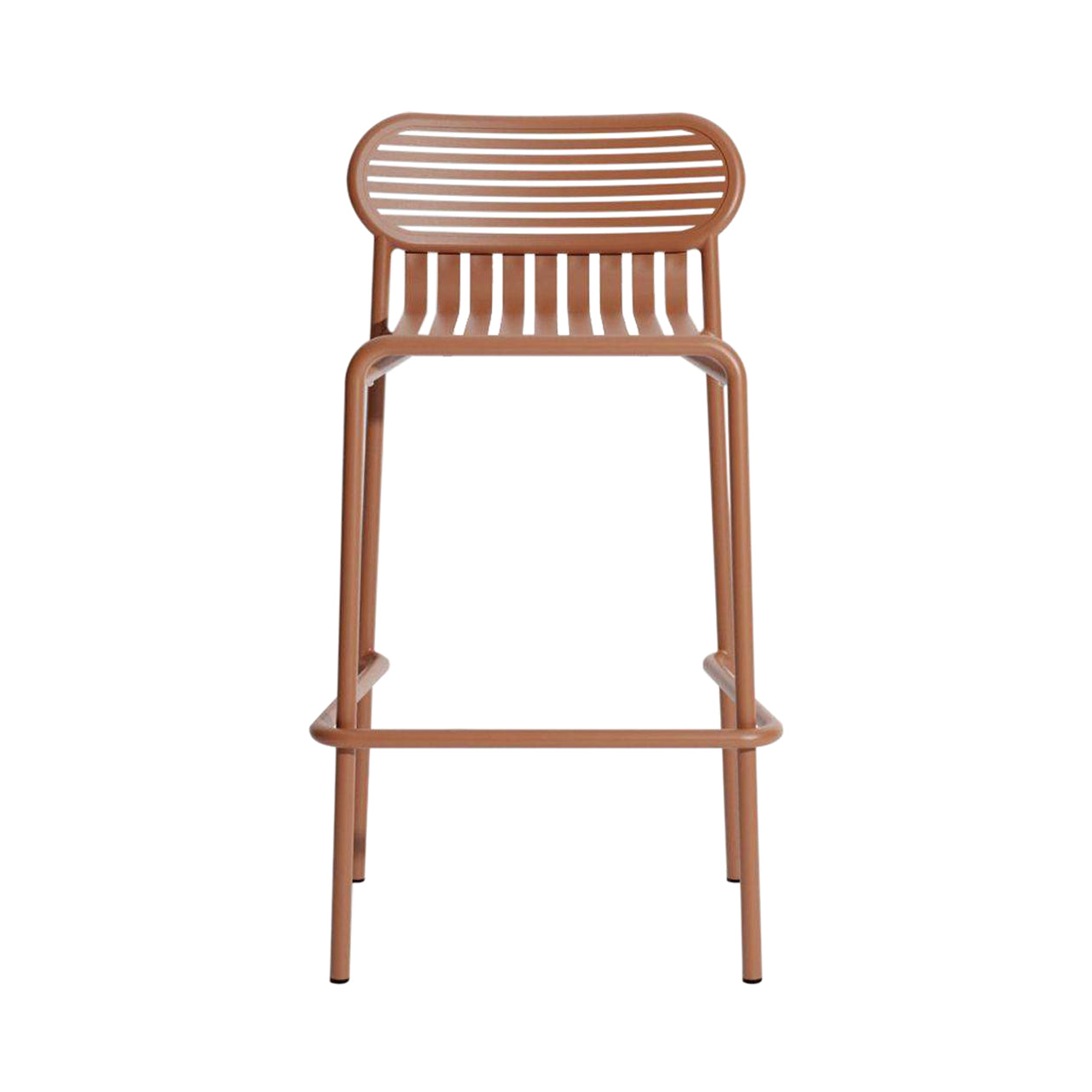 Week-End Stacking Bar Stool: Terracotta